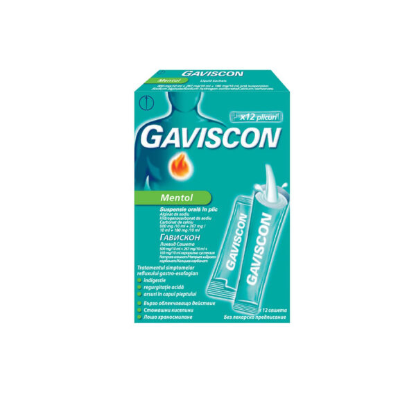 Gaviscon mentol 10ml susp.or x 12pl