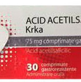 Acid acetilsalicilic 75mg x 30cp KRKA