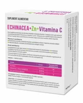 Echinacea+Zinc+Vitamina C, 30 capsule