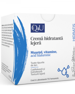 Crema hidratanta lejera cu vitamine și musetel Q4U 50 ml