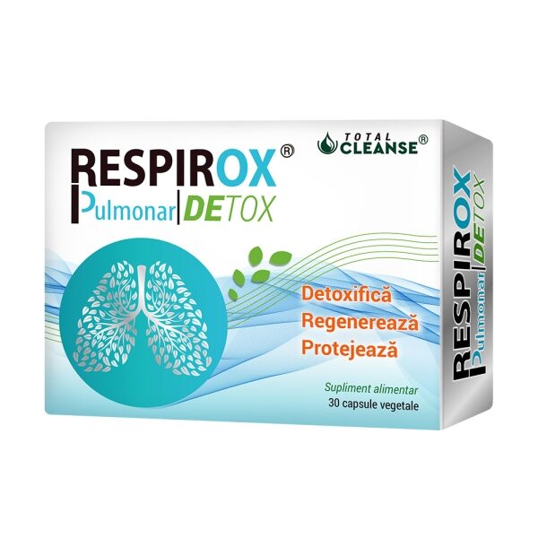 Respirox pulmonar detox, regenerare si detoxifiere, 30 capsule